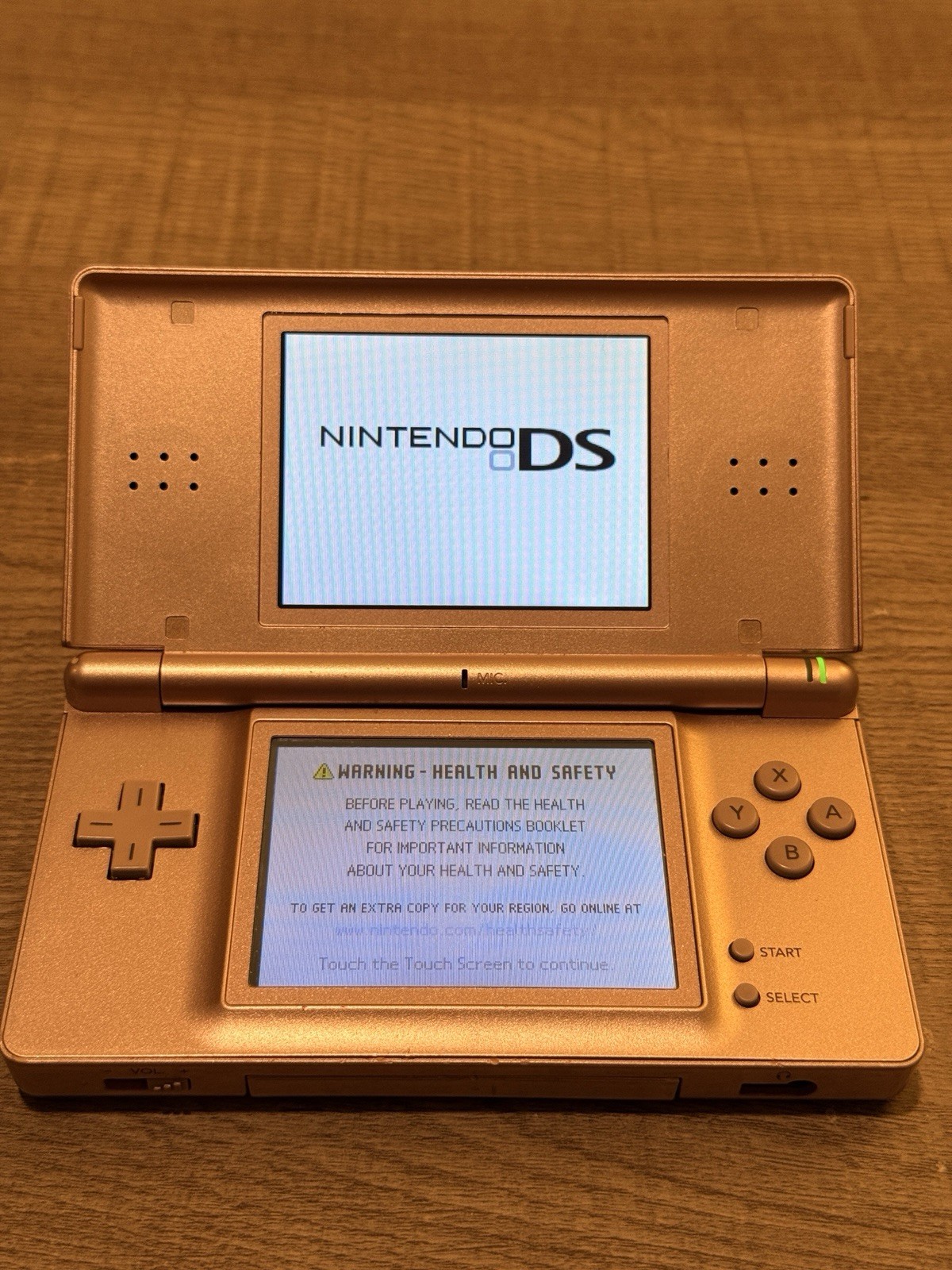 Nintendo DS Lite Pink Handheld Console w/ Case + Charger