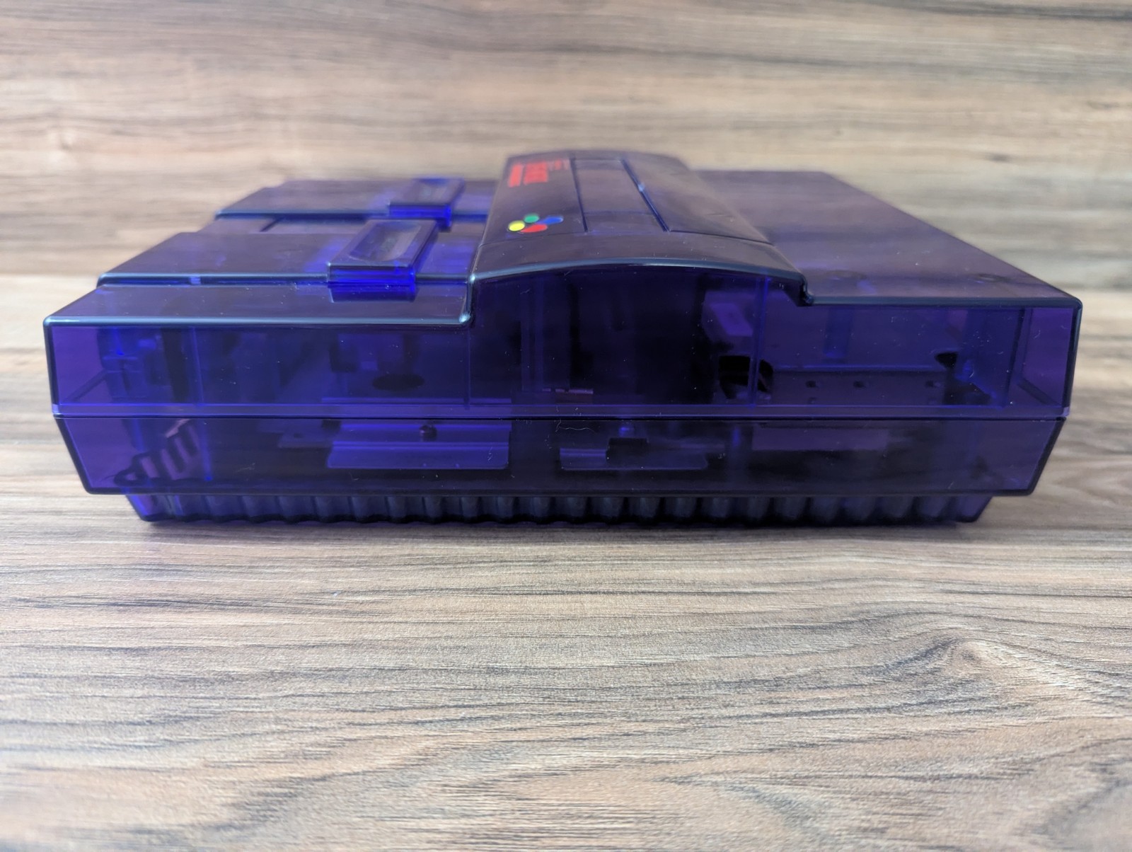 Super Nintendo Console – SNES Purple Clear Custom Case Reshell – Famicom