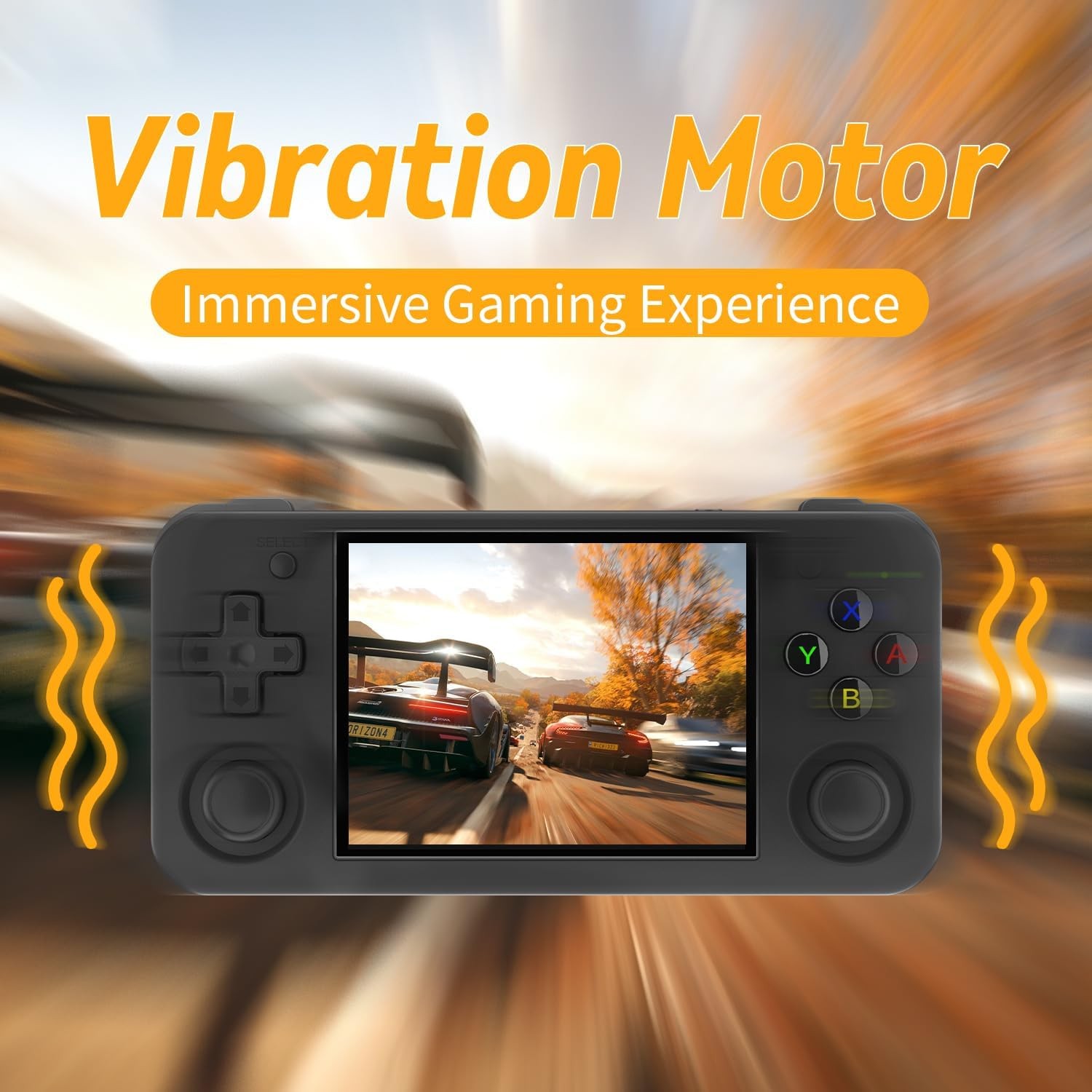 RG35XX HRetro Handheld Game Console 3.5″ IPS 64G TF 3300mAh Linux Black Emulator