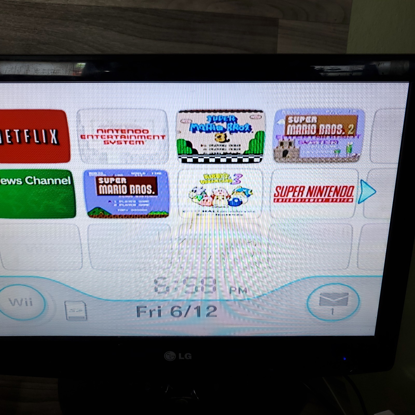 Nintendo Wii RVL-001 Homebrewed White Console Power & Video Cables No Controller