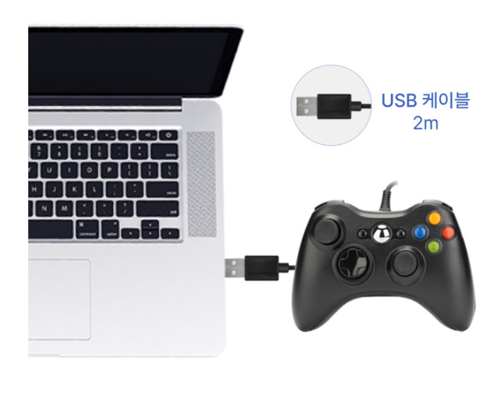Wired USB Controller for PC Windows 10 11 Xbox 360 Style Gamepad Joystick New