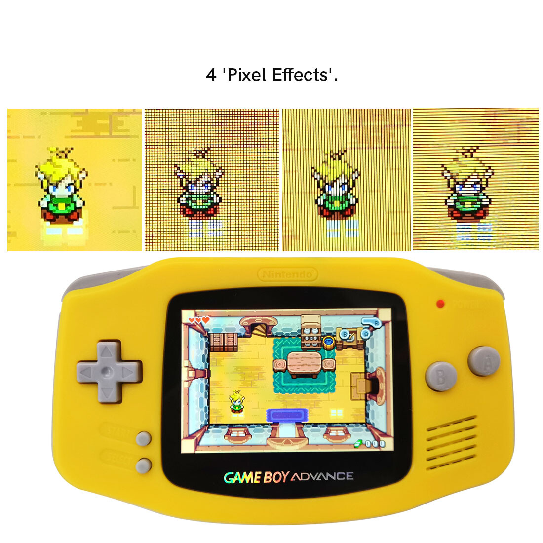Game Boy Advance GBA Game Console with IPS V5 Menu 720×480 Backlight LCD MOD