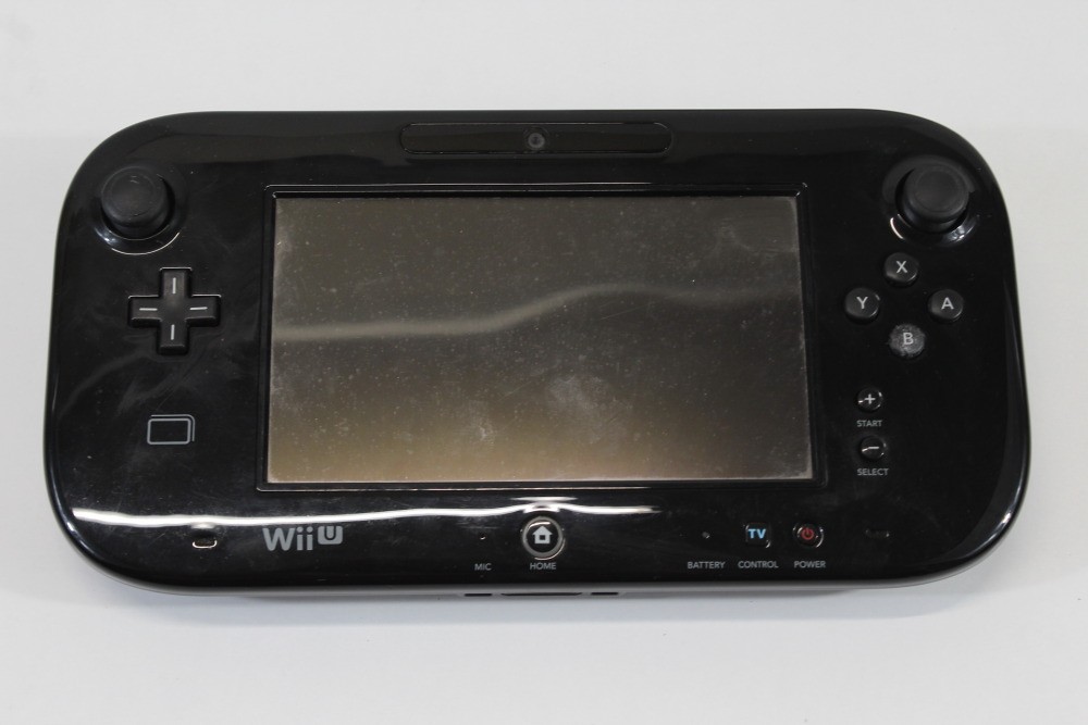 Nintendo Wii U Black Console 32GB AC Gamepad Stand Charger NTSC-J Japan TESTED 4