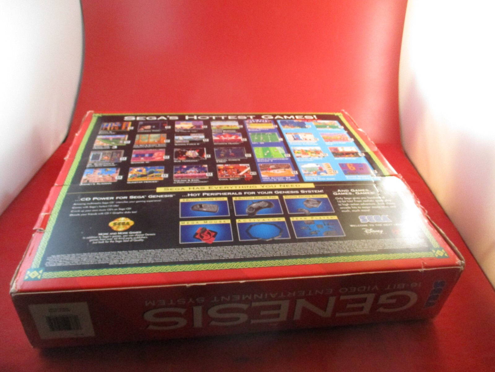 Sega Genesis Model 2 Console w/ Lion King Box, Controller, Cords, System Manual