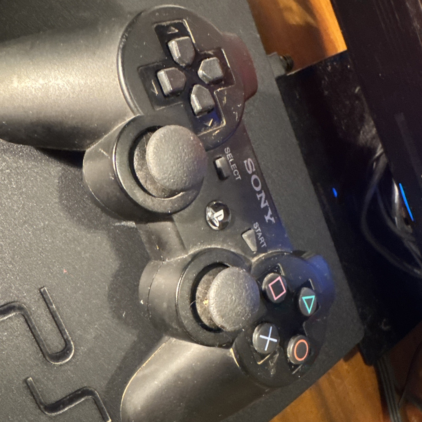 PS3 Black CECH 2500A 160GB Console Slim W Cables And 1 Comtrol