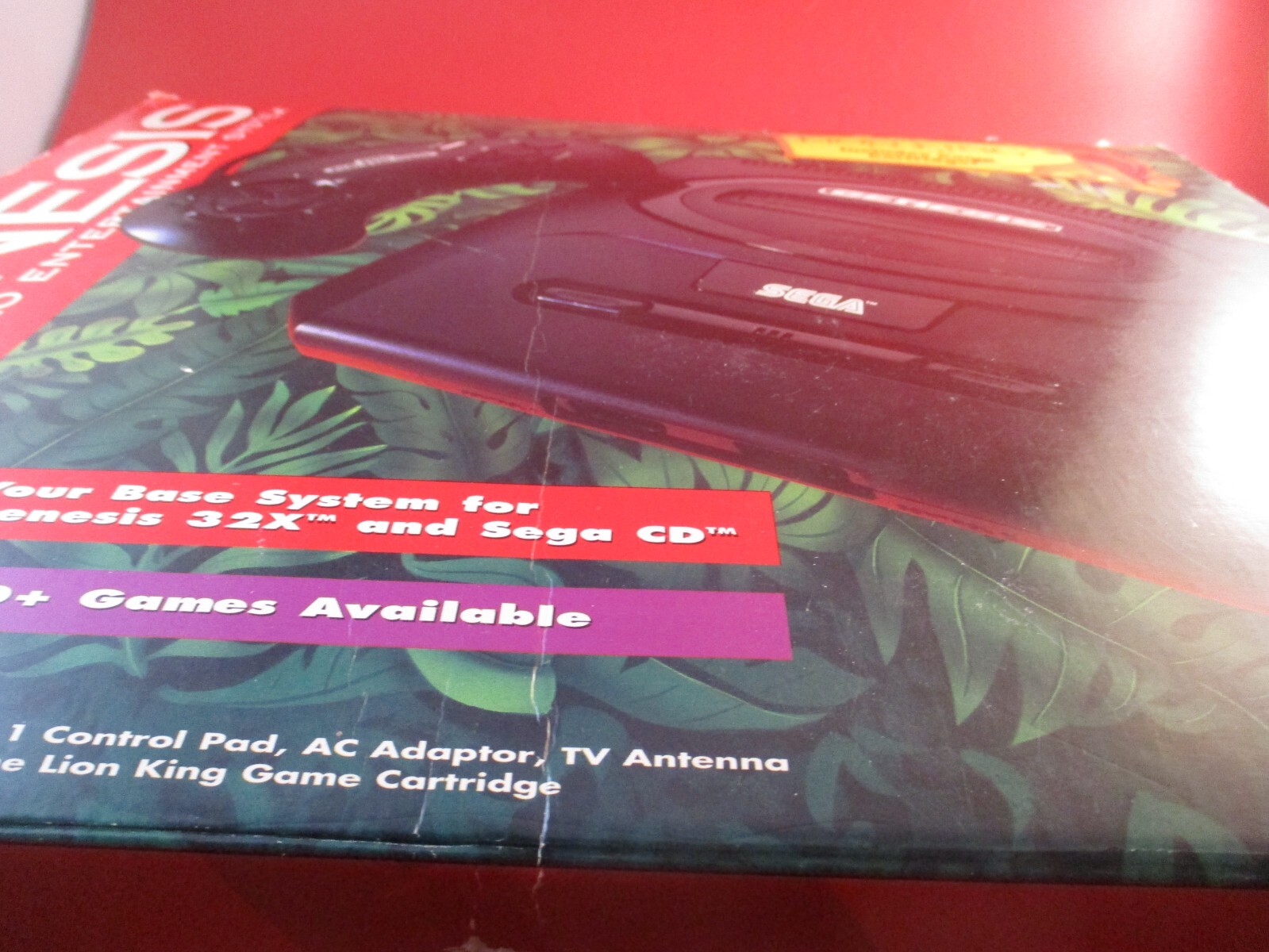 Sega Genesis Model 2 Console w/ Lion King Box, Controller, Cords, System Manual