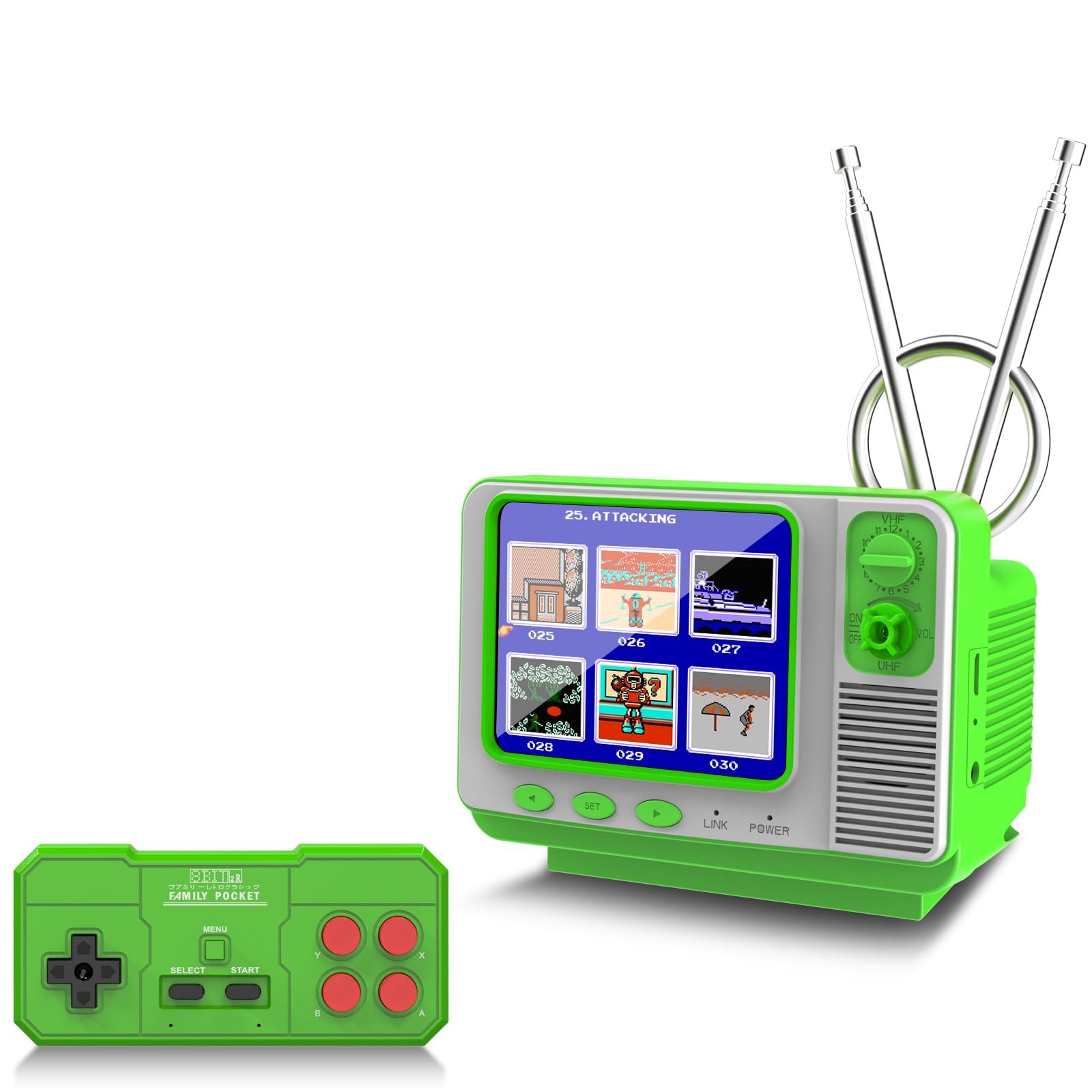 EASEGMER Retro Handheld Game Console with 168 Classic Games, Mini TV Style, 3…