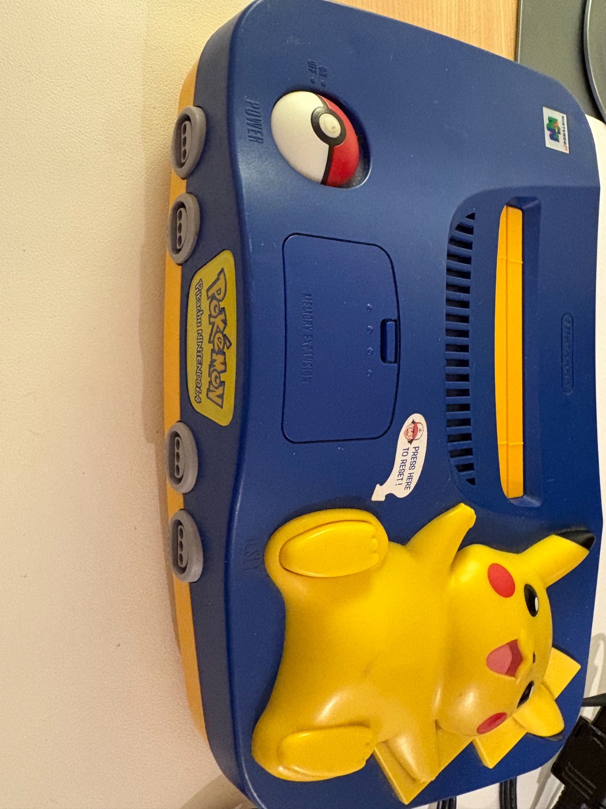 Nintendo 64 Pokemon Edition Video Game Console – Blue/Yellow