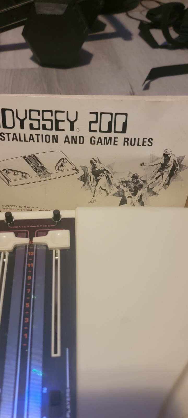 Magnavox Odyssey 200 Home Video Game Console RF Box Manual Beige