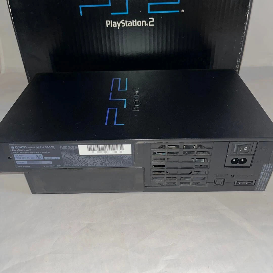 PlayStation2 SCPH-50000NB Midnight Black Video Game Home Console Hobby 2003 SONY