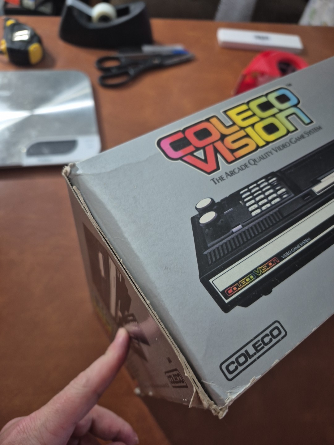 Original Authentic ColecoVision Console 1982 Looks New & Box/Console Bilingual