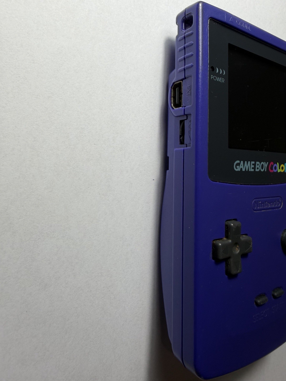 Nintendo Game Boy Color CGB-001 Purple Handheld, Color Screen – No Power