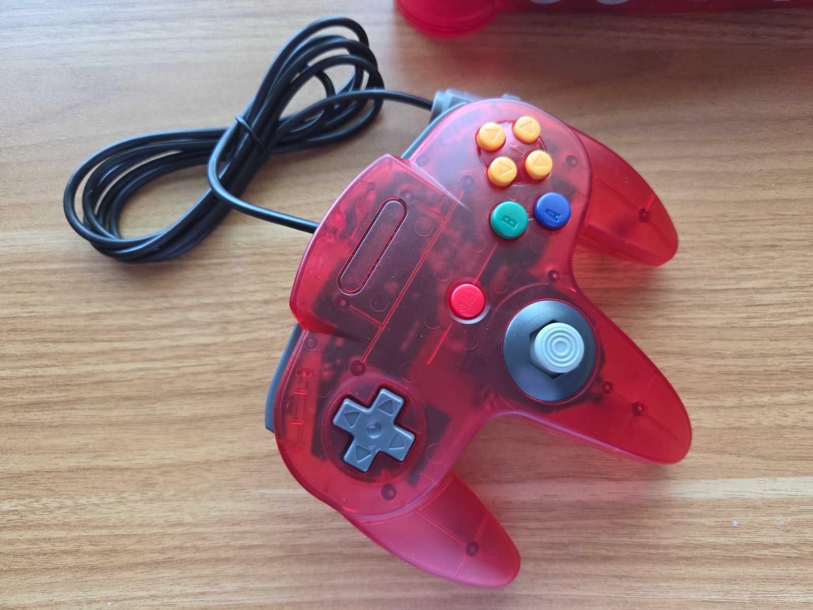 N64 Nintendo 64 clear Red Funtastic Console Re-Shelled Region Free