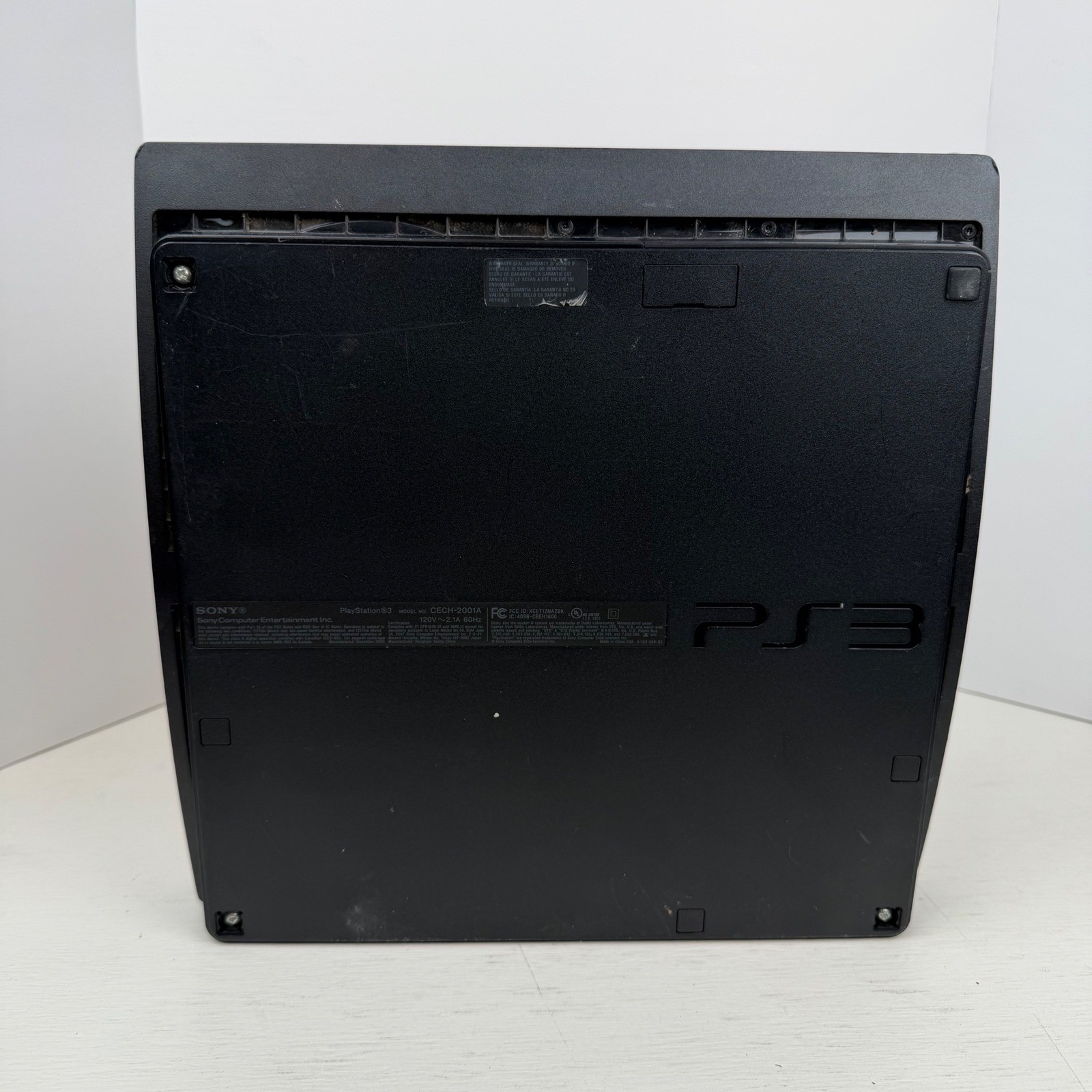 Sony PlayStation 3 PS3 Slim Charcoal Black Console CECH-2001A For Parts