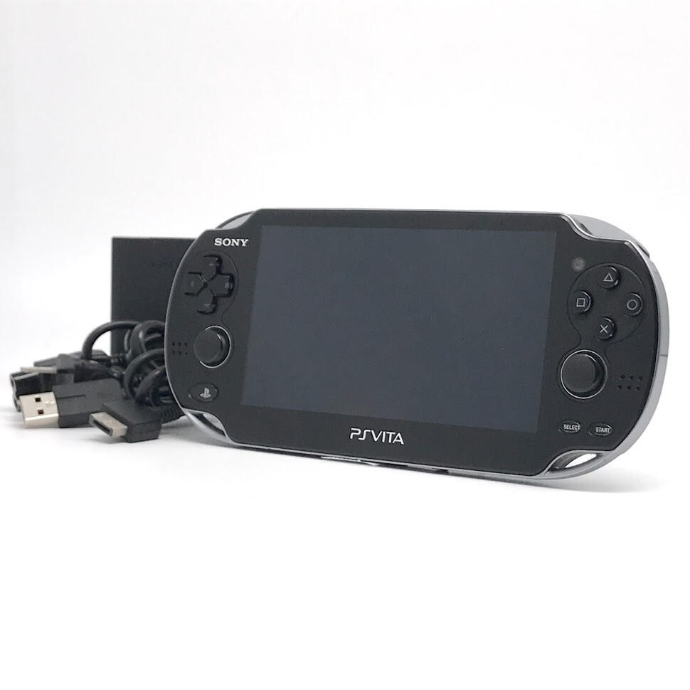 SONY PS Vita PCH-1100 Crystal Black Wi-Fi OLED w/ Charger «Excellent»