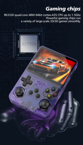 R36S Retro Handheld Video Game Console Linux System 3.5 Inch IPS Screen