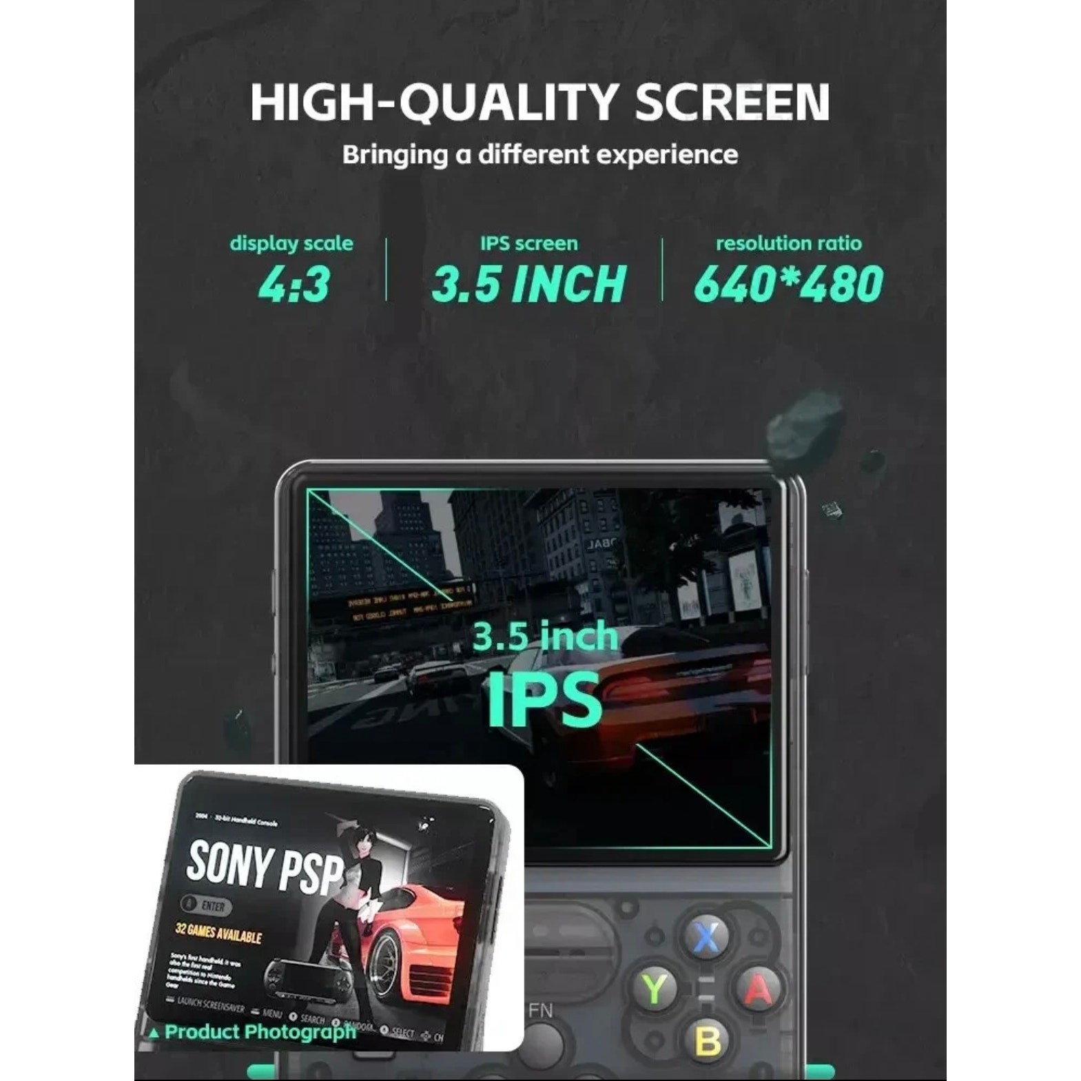 R36S Retro Handheld Console 64GB 3.5″ IPS 15k Games New