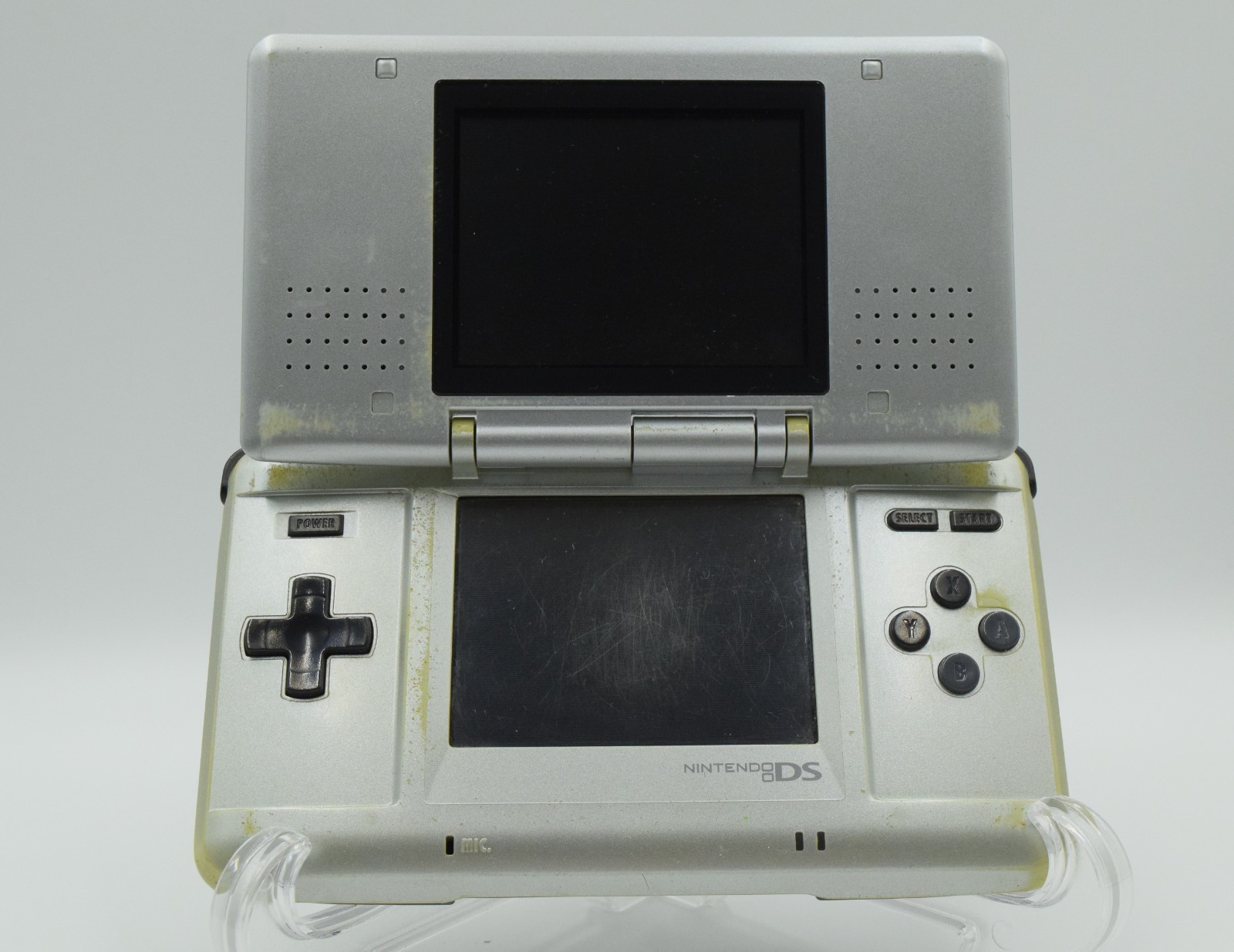 Nintendo Original DS Console Platinum Silver Tested Working Japan OEM