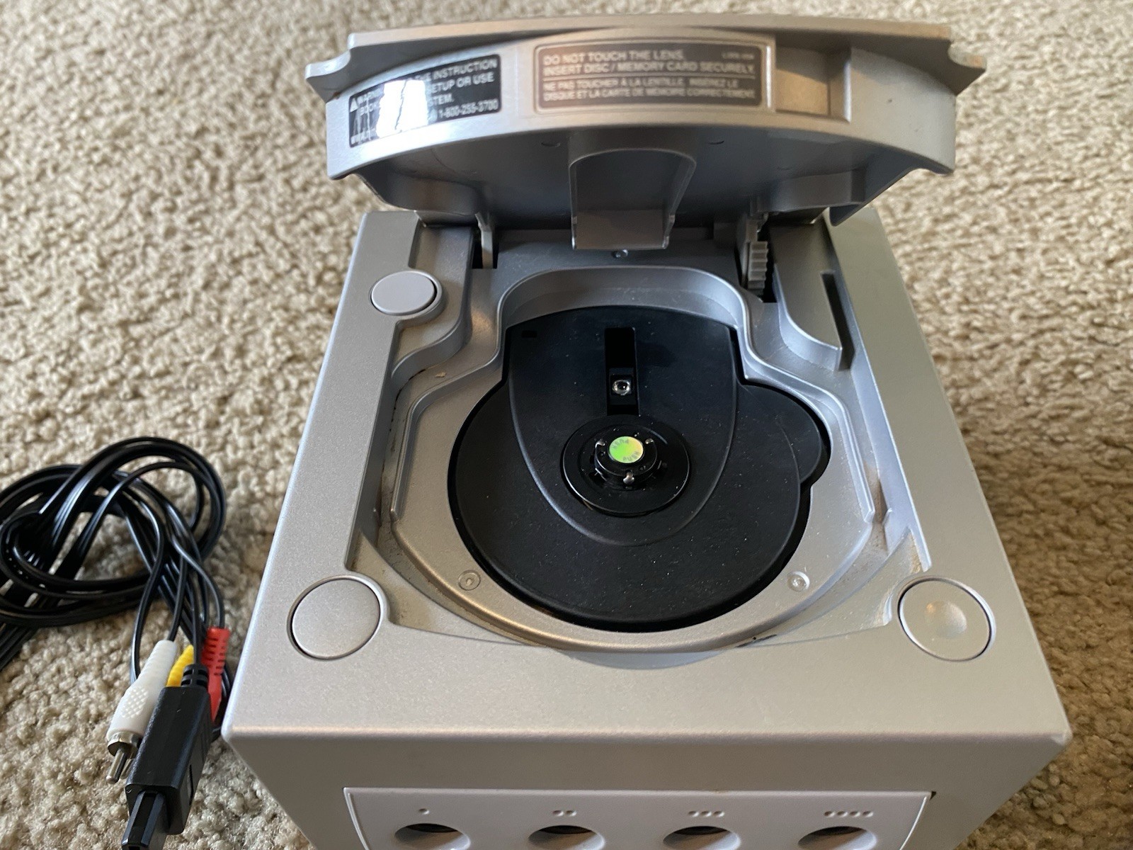 Pokémon Gale Nintendo GameCube Silver Console w/ Cords – TESTED WORKING