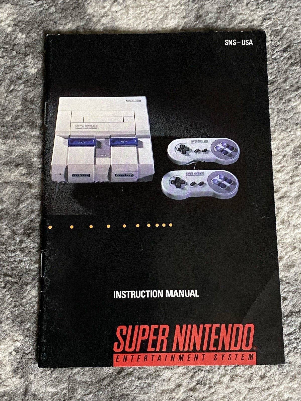 Super Nintendo SNES Console w/ OEM Controllers + Mario World + Manuals