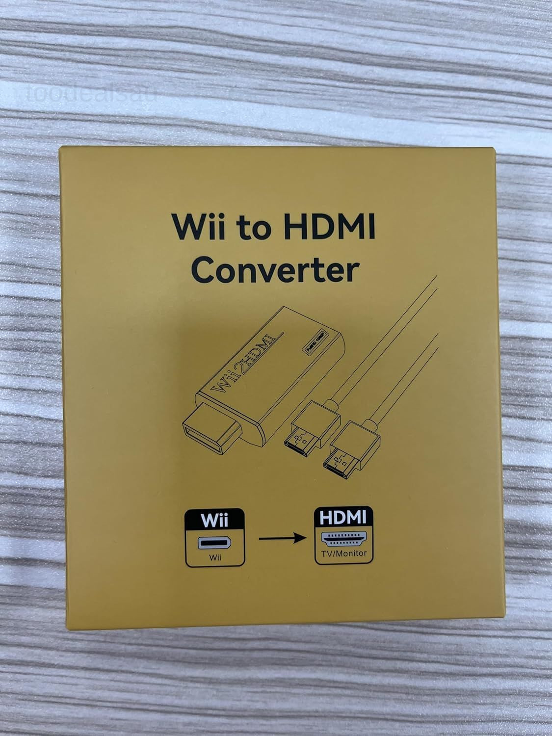 Wii to HDMI Converter Adapter with Hdmi Cable wii hdmi White, White