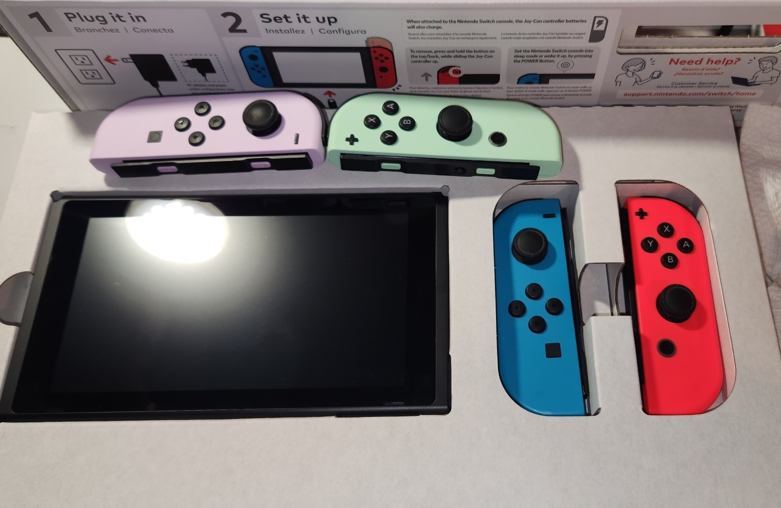 Price Reduced!! Nintendo Switch 32GB Handheld Console – Neon Red/Neon Blue