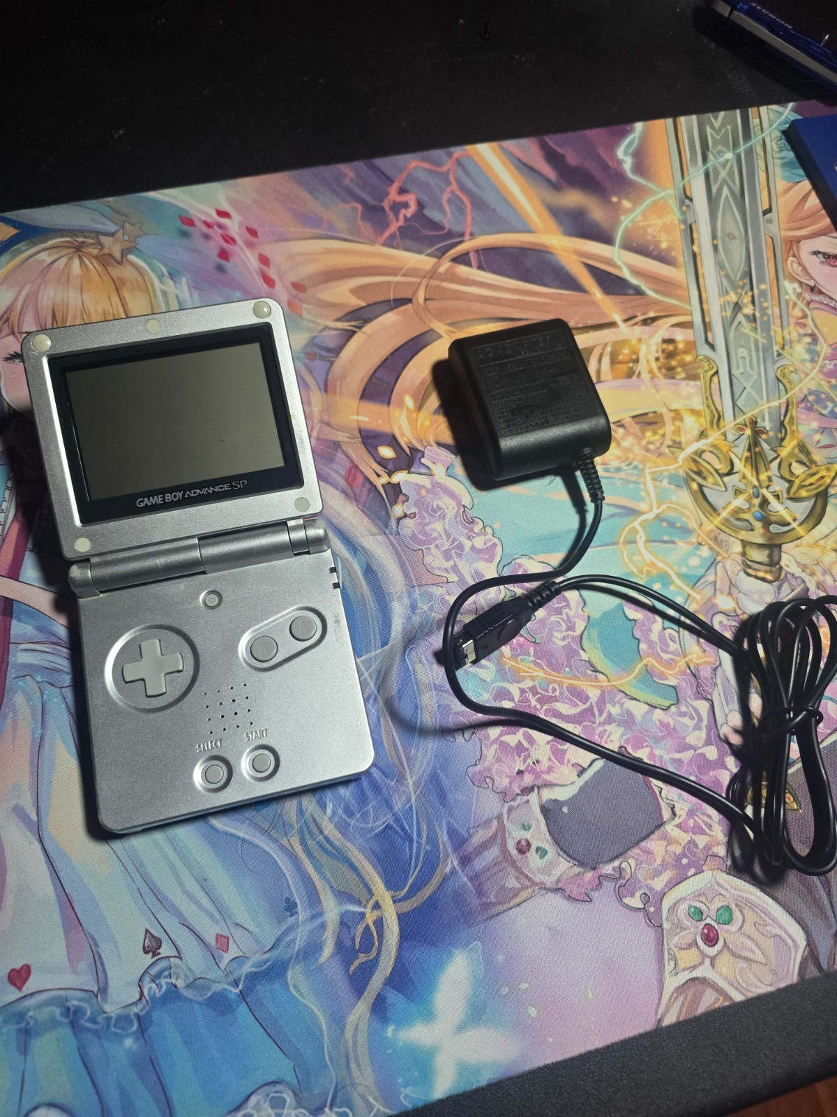 Nintendo Game Boy Advance SP Handheld System – Silver AGS 001