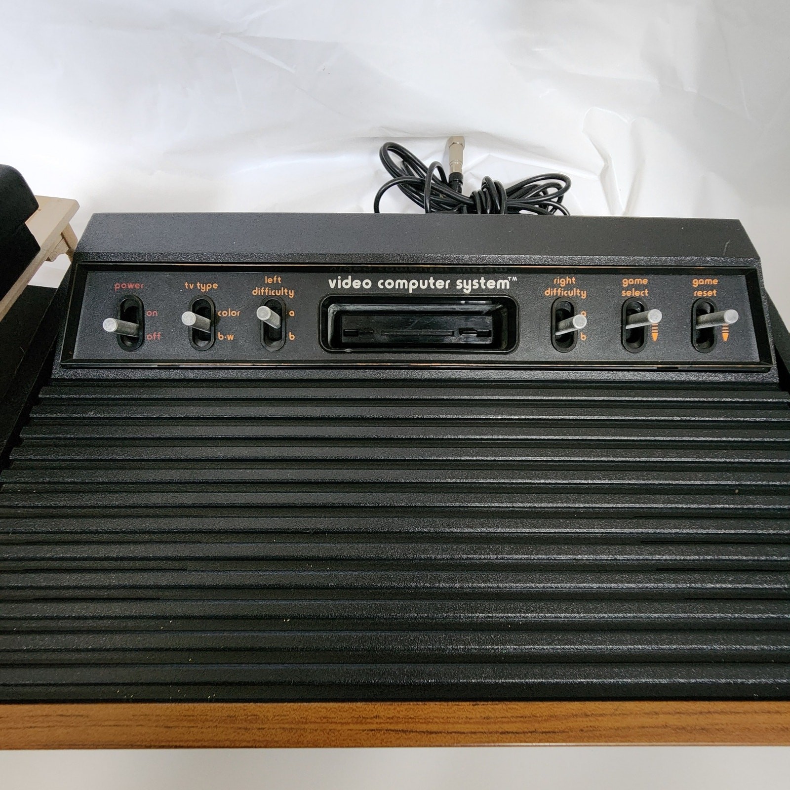 Atari 2600 Heavy Sixer Console Vintage 1977 Sunnyvale CX-2600 7 Games Bundle