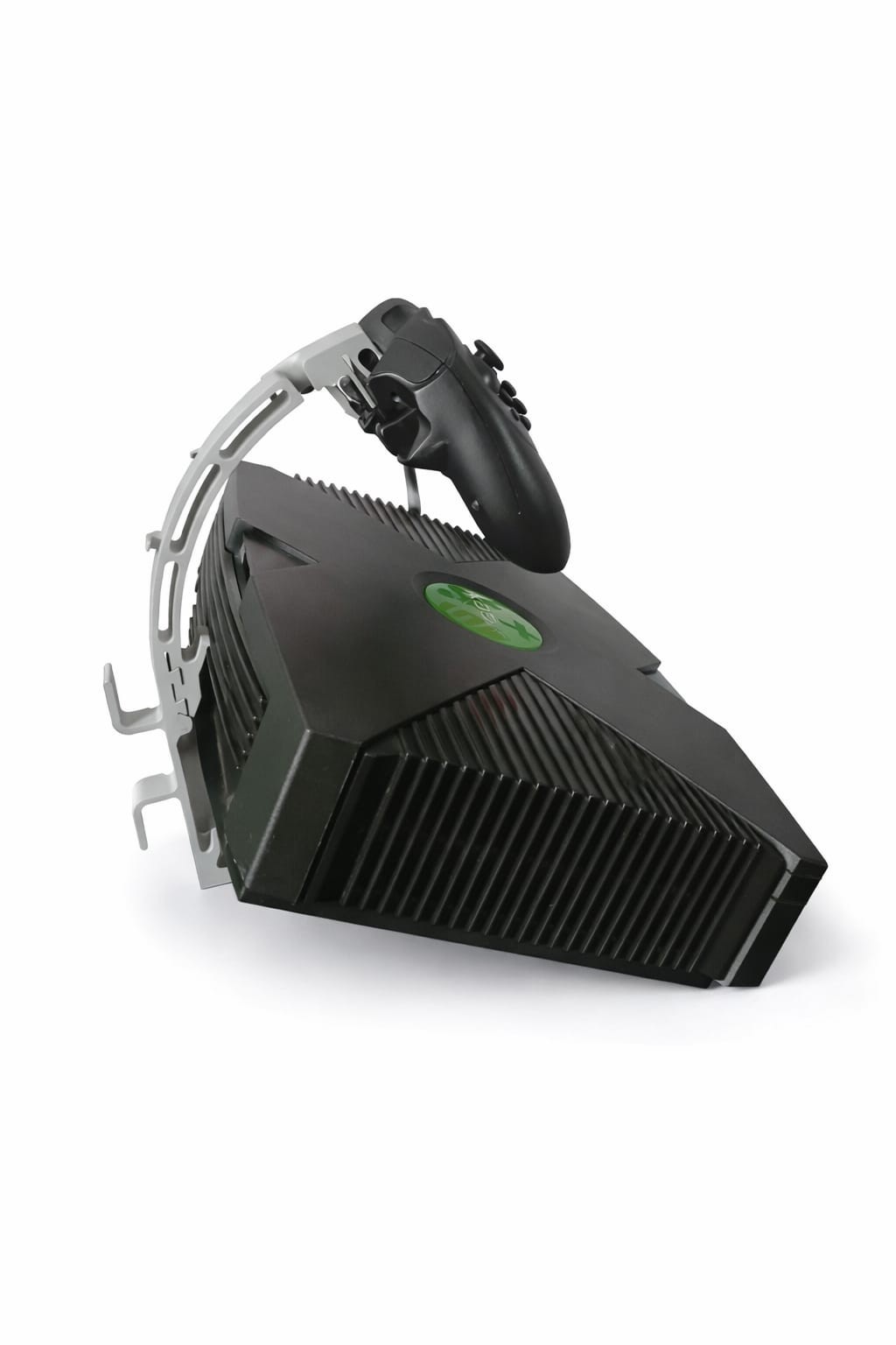 Original Xbox Console Stand with Controller Holder – 3D Printed Display Stand