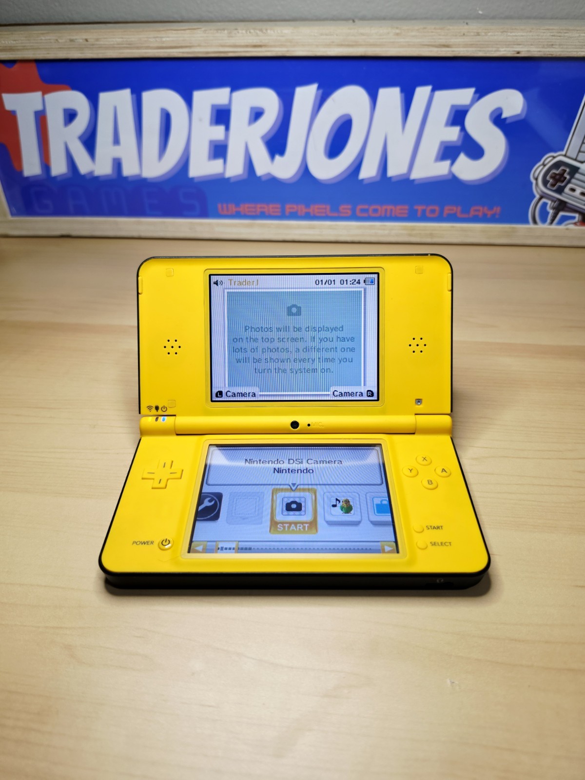 Nintendo DSi XL Yellow Handheld Console w/ Charger and Stylus – Reshell