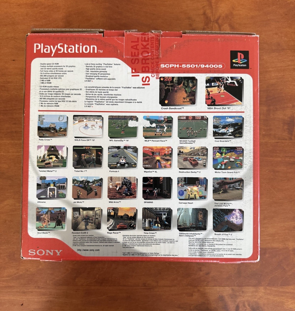 Playstation 1 Console PS1 SCPH-5501 Complete in Box CIB w/ Controller & Tested