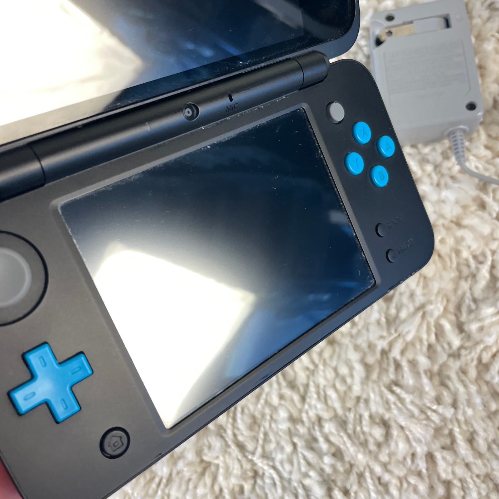 Nintendo 2DS XL Black Turqoise Handheld Console System JAN-001 Tested
