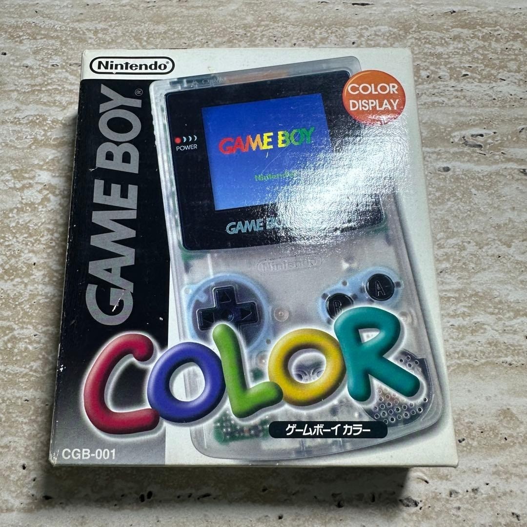 Nintendo Game Boy Color Clear Console Boxed Tested Working Near Mint 6632