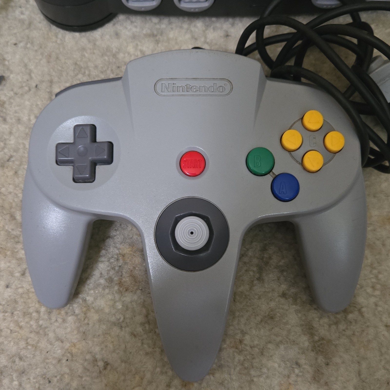 Nintendo 64 Console Black Gray w/ Controller, Cables, Madden Football 64
