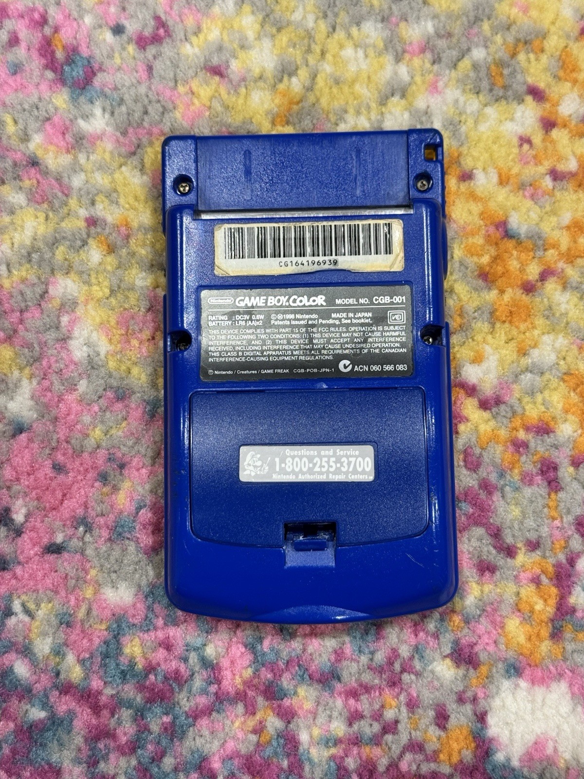 Nintendo Game Boy Color Handheld Pokémon Pikachu Edition Genuine Works
