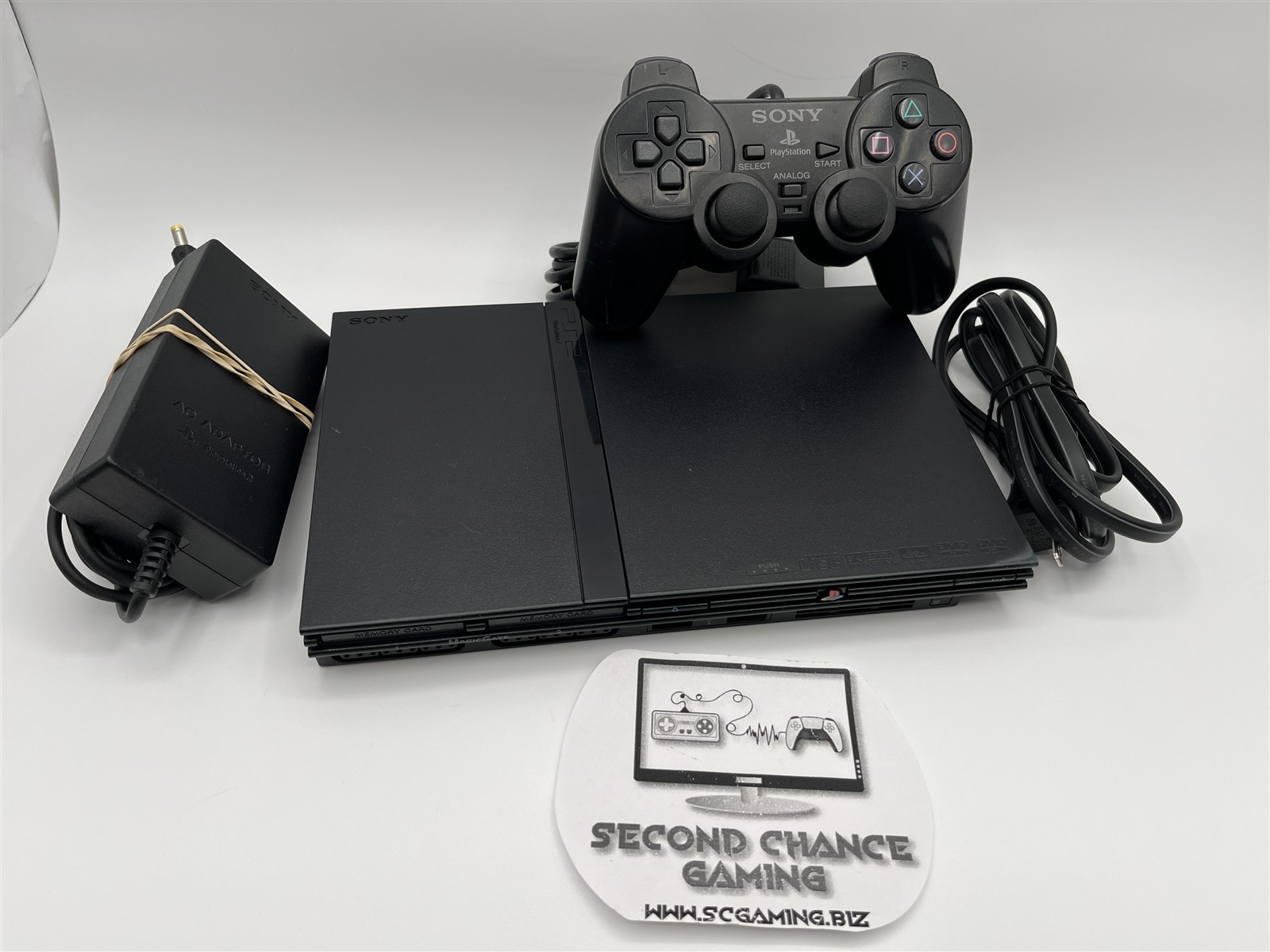 PlayStation 2 PS2 Slim Refurbished Console Bundle + Controller -Refurbished