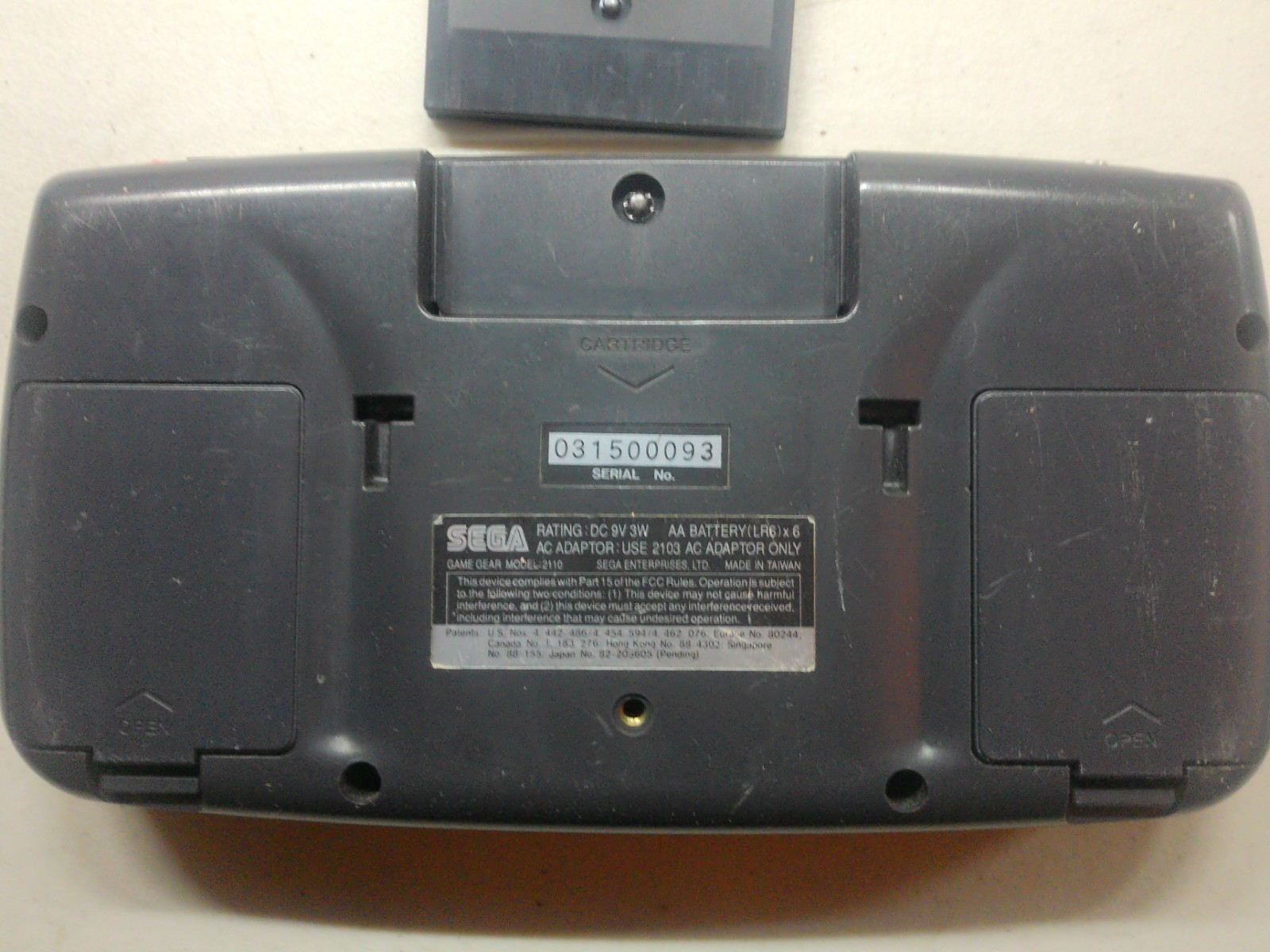 Sega Game Gear Console With Sonic the Hedgehog 2 (Read Description)