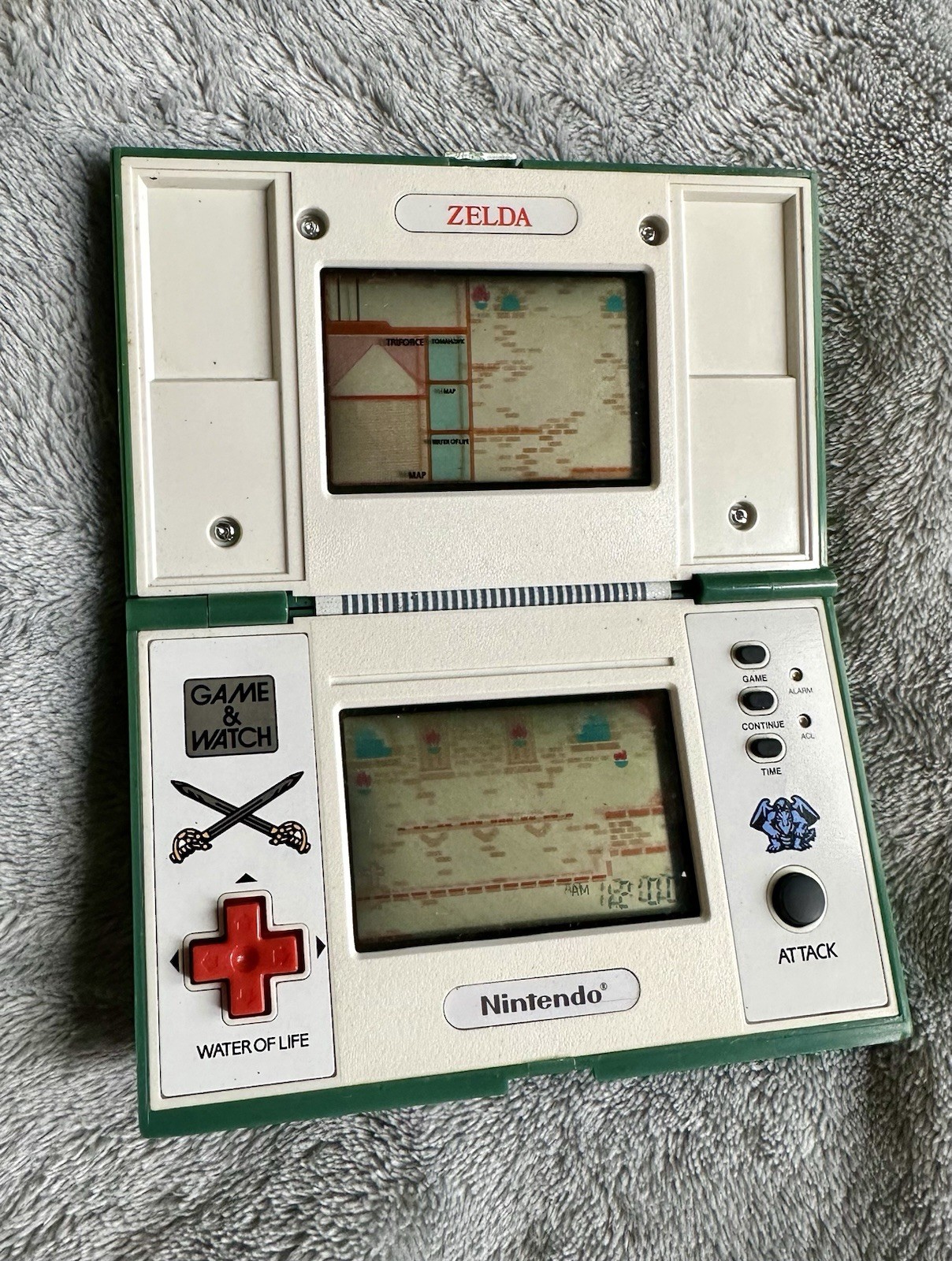 Vintage Zelda Nintendo Multi Screen Game & Watch 1989 ZL-65 Tested Works Japan
