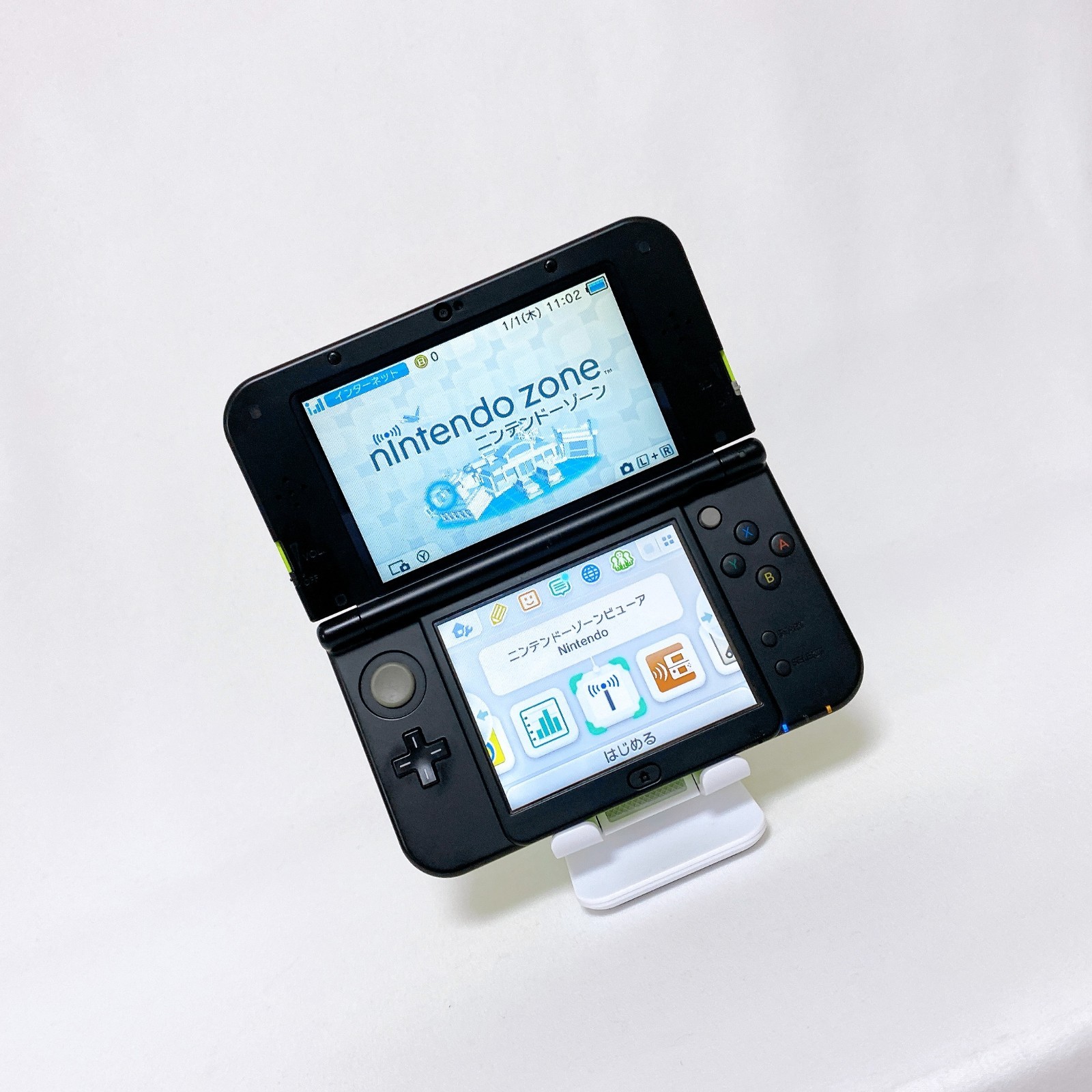 【Top IPS】New Nintendo 3DS XL LL Lime Black Console Japan Tested Working Rank S