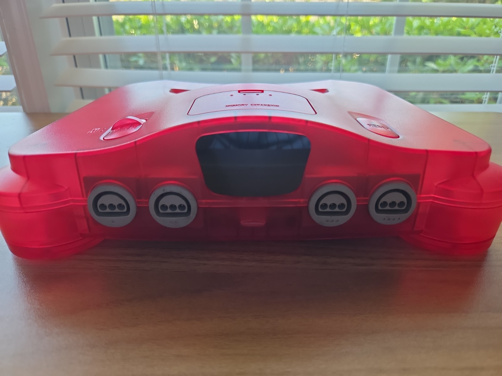 N64 Nintendo 64 clear Red Funtastic Console Re-Shelled Region Free