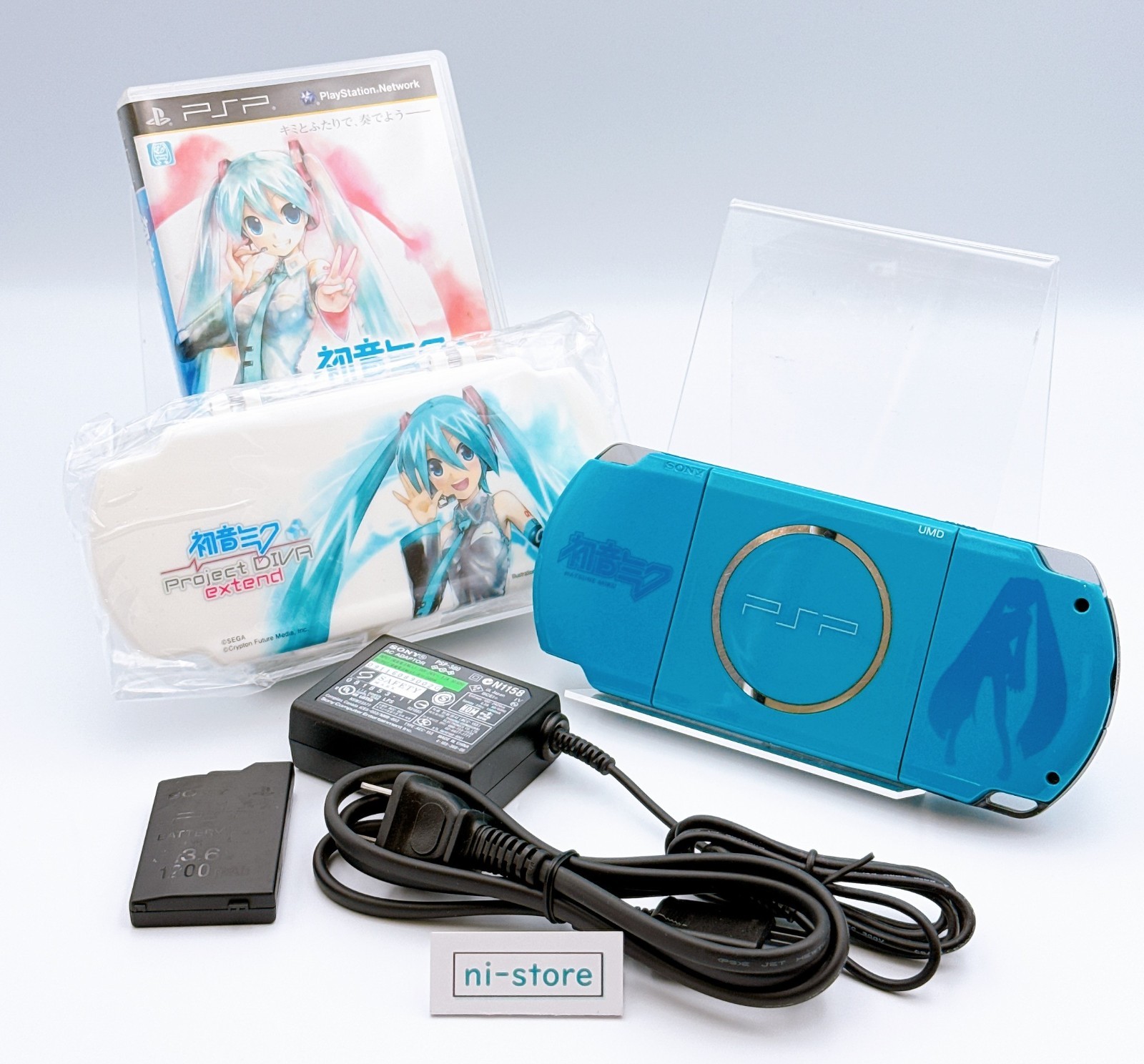 Sony PSP-3000 Console Miku Hatsune DIVA 2nd Limited w/Case, etc. – Excellent