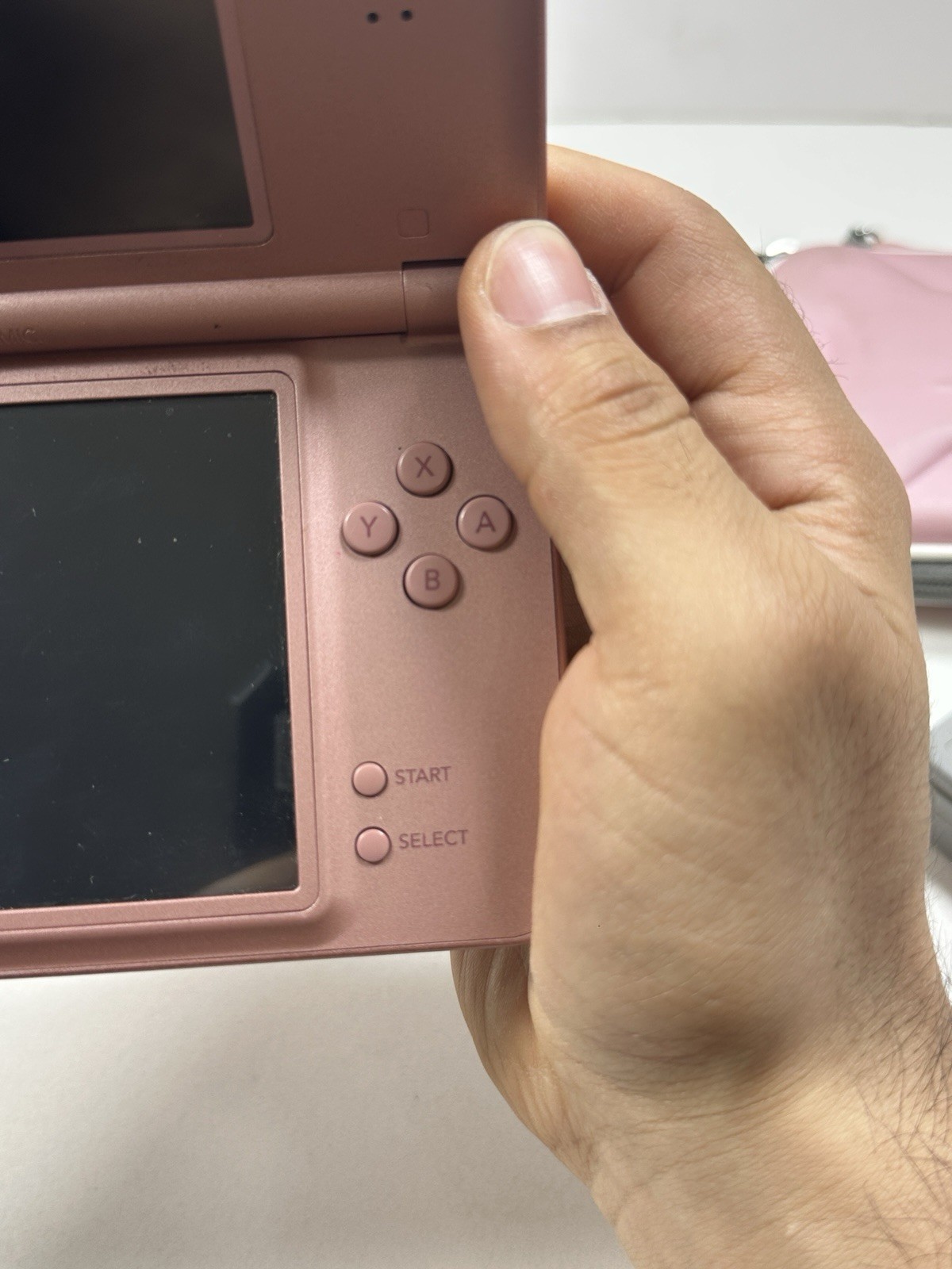 Nintendo DSI XL Metallic Rose Pink Handheld Console UTL-001 & Charger