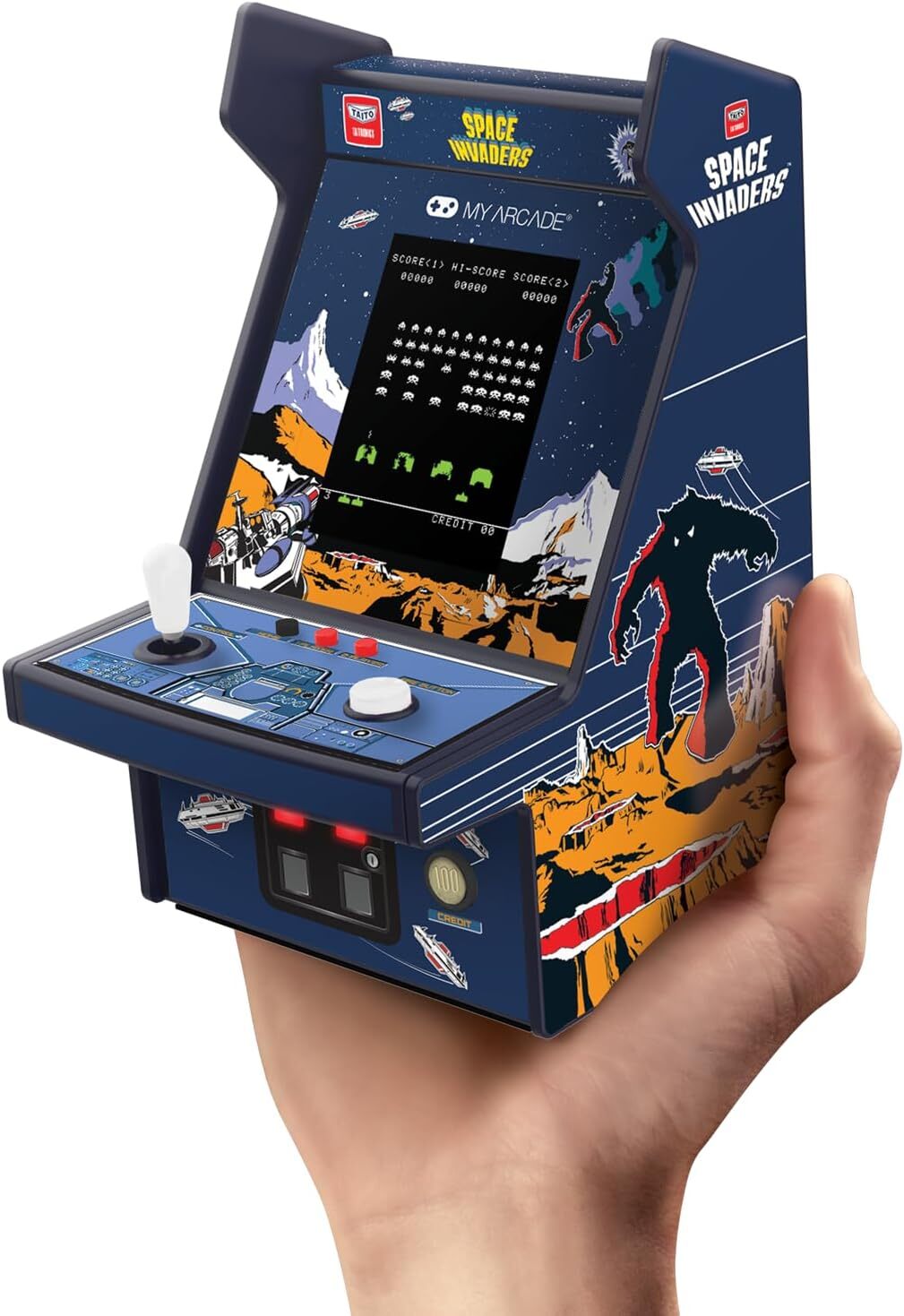 My Arcade Space Invaders Micro Player Pro: 6.75″ Mini Arcade Machine Video Game
