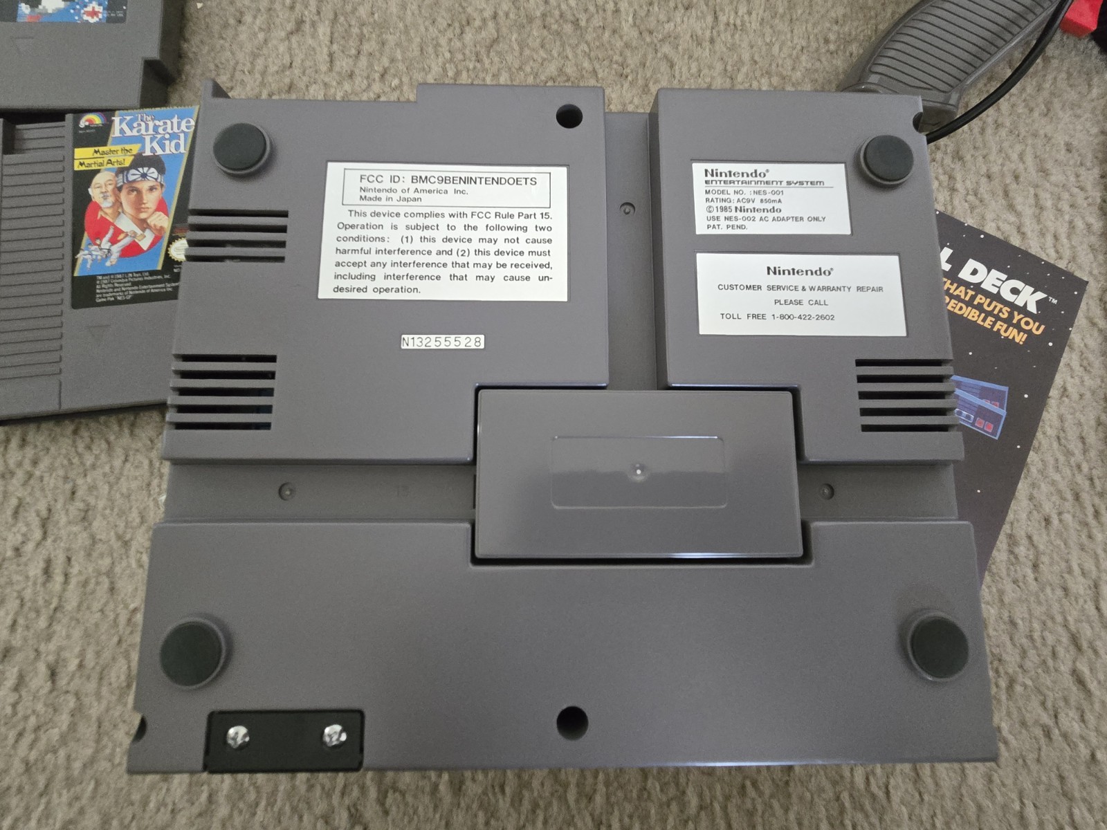 Nintendo NES Action Set Home Console Complete In Box With 6 Games, 2 Controllers