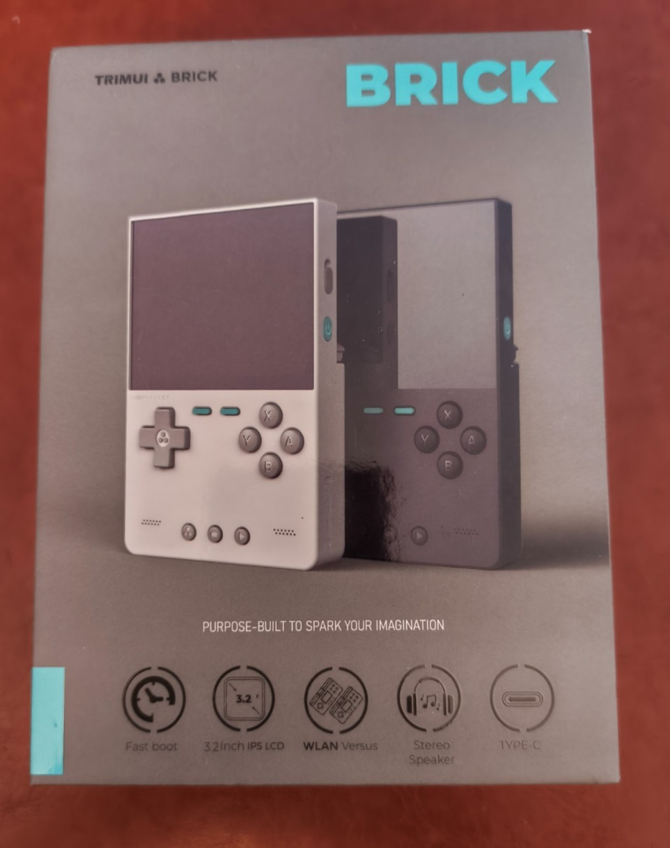 TrimUI Brick Black Retro Handheld Game Console with 64GB
