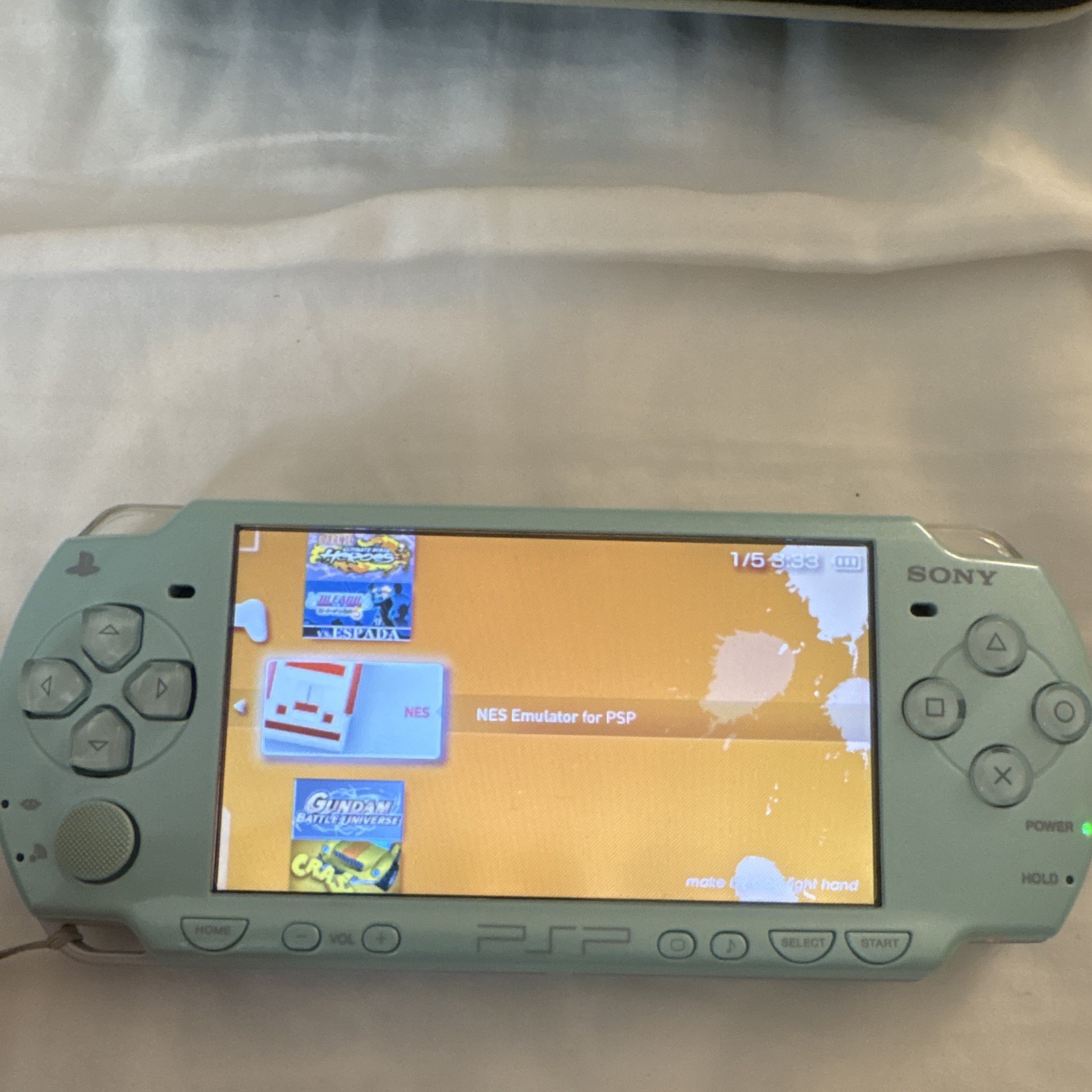 Sony PSP-2000 Felicia Blue Console Japan Tested Working + Case + Shell