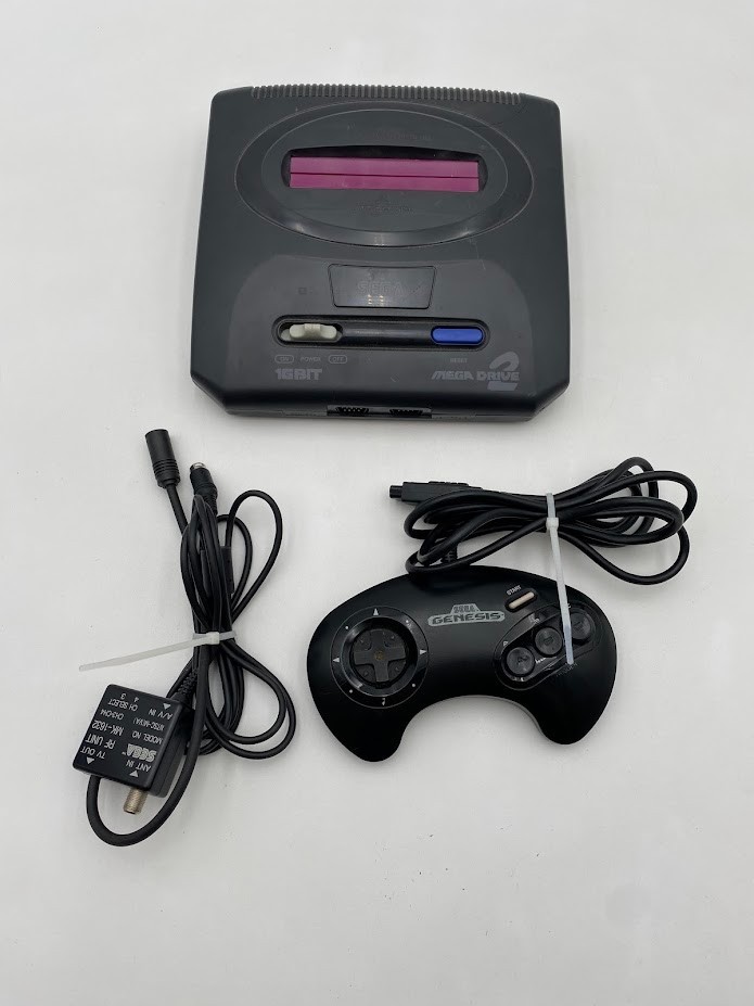 SEGA Genesis Mega Drive 2 16bit with AV adapter and 1 Controller No Power Cord