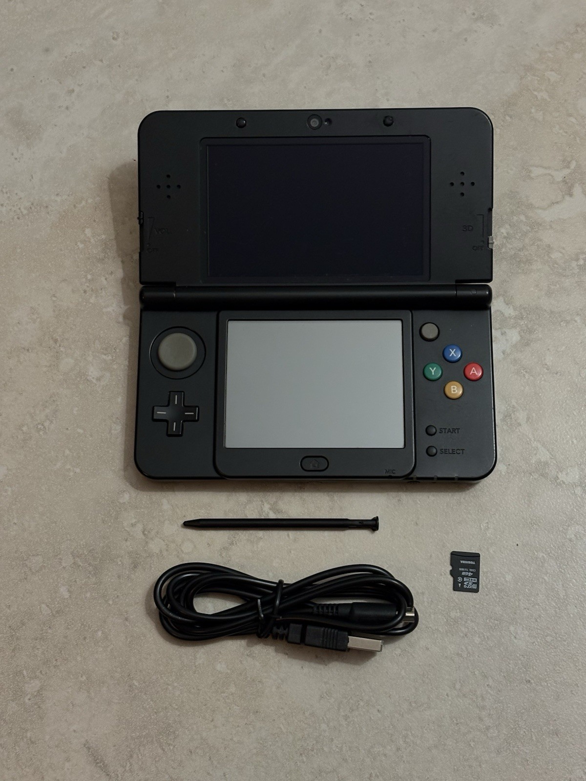 Nintendo New 3DS Black Edition Handheld System Console With Charger USA Seller