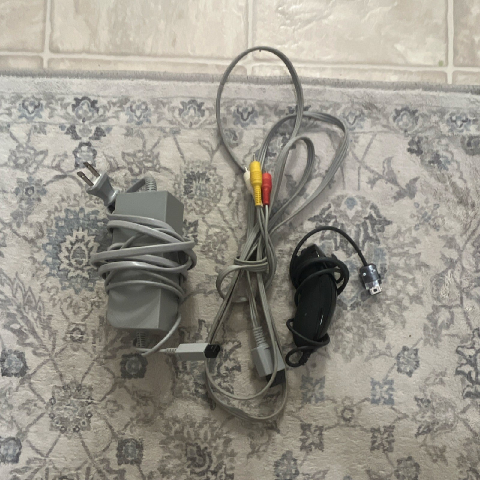 Nintendo Wii Black Home Console USB-A Component RCA with Cables