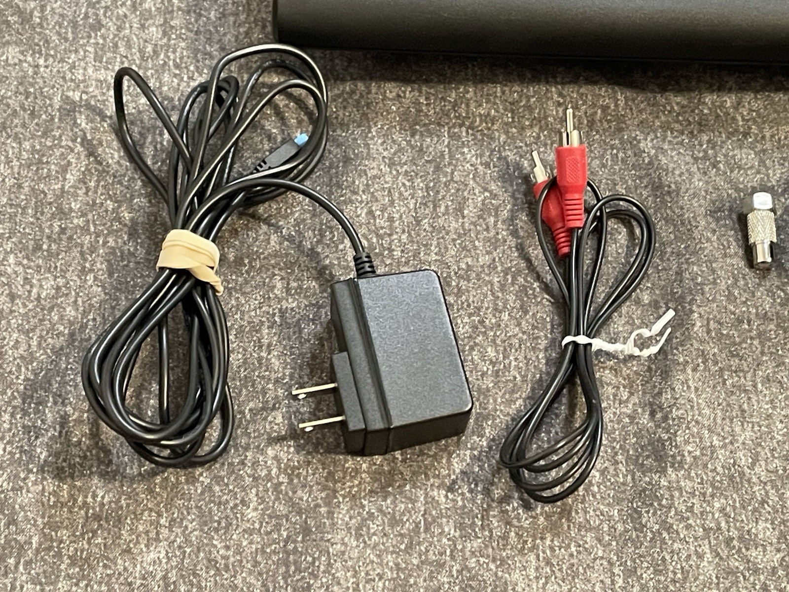 Atari 7800 Video Game Console 1 OEM Controller AV RF Adapter Cleaned Tested